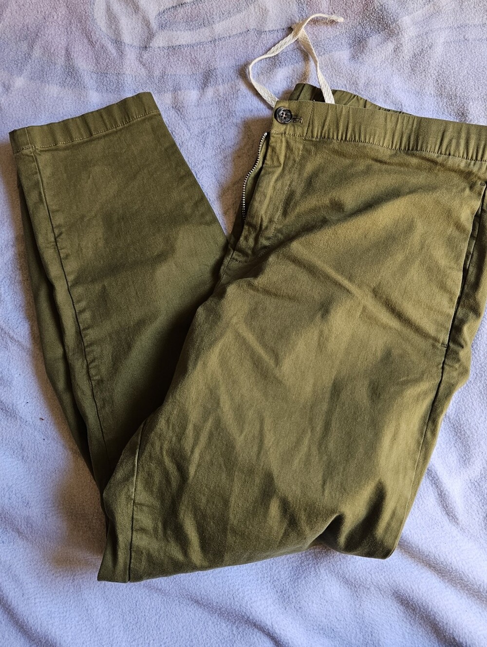 Bonobos Olive Cargo Drawstring Pants